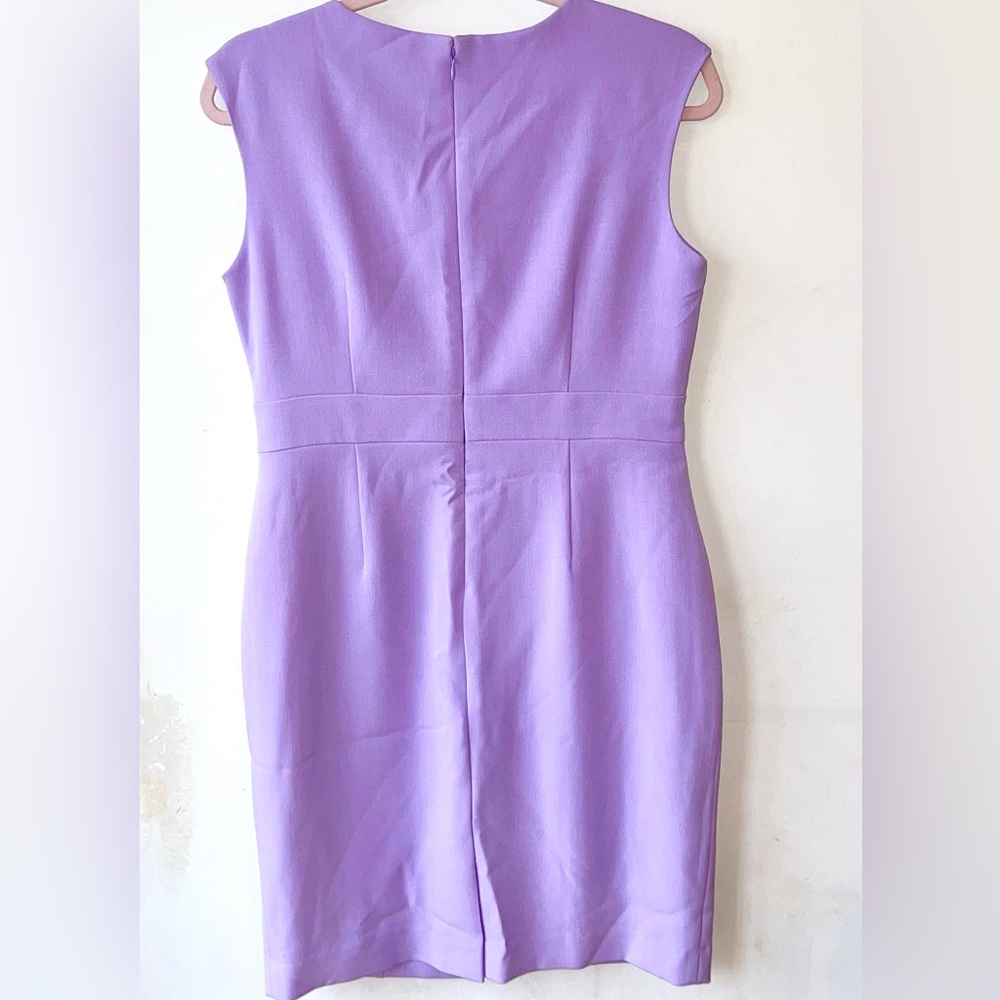 KASPER- Petite Grace Dress, Iconic Stretch Crepe Lavender Mint - Size 6P, NWT